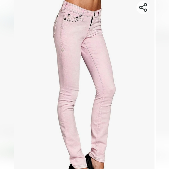 NWT Women's Affliction Raquel Maxine Pink Skinny Jeans - Picture 10 of 16